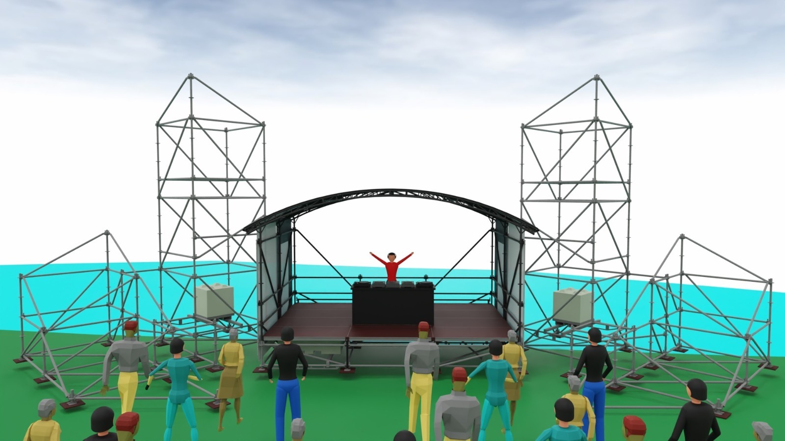 Voorbeeld podiumschets