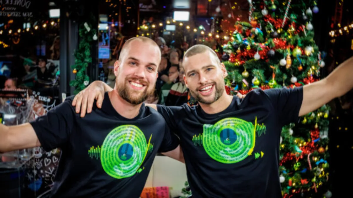 Barend & Wijnand het Glazen Huis in tijdens 3FM Serious Request