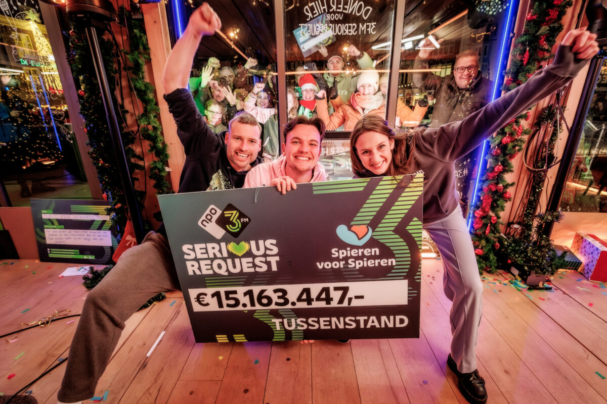 €18.423.566 opgehaald voor 3FM Serious Request