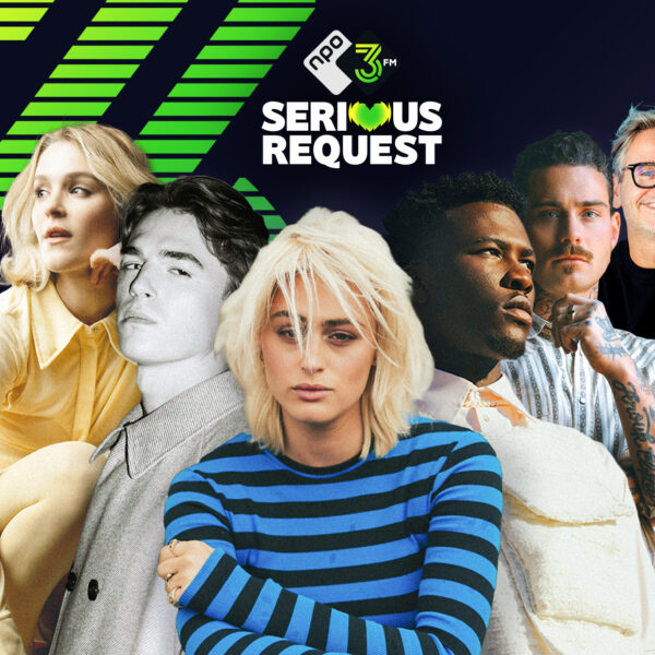 Line-up met blokkenschema 3FM Serious Request 2025: Bente, Antoon, Kensington, Claude, Bazart, Douwe Bob, Guus Meeuwis en Pommelien Thijs naar Den Bosch