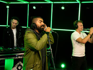 Sjaak met 'Trompetisto' in de 3FM Live Box