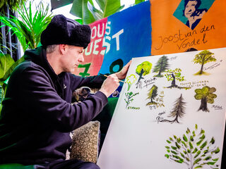 Maak kans op een schilderij gemaakt door de Glazen Huis-gasten!