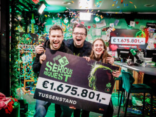 Met nog 1 dag te gaan staat de teller op €1.675.801,- voor 3FM Serious Request