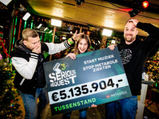 €5.135.904,- Is de derde tussenstand van 3FM Serious Request
