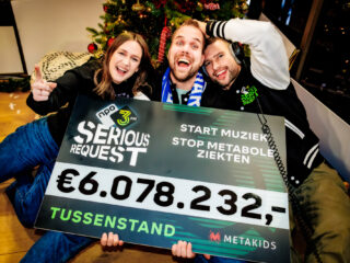 €6.078.232,- Is de vierde tussenstand van 3FM Serious Request