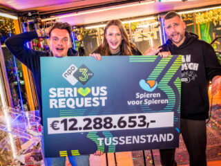 De vijfde tussenstand is €12.288.653,- aan 3FM Serious Request voor Spieren voor Spieren