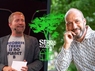 3FM Serious Request Klimaatquiz met Harm Edens en Reinier van den Berg