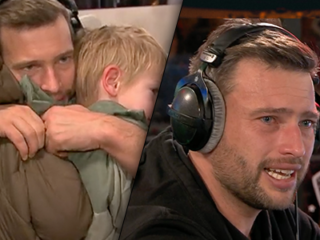 Barend wordt verrast door zijn zoontjes in het Glazen Huis: "Ik houd van jullie"