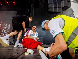 Boaz (Goldband) breekt voet tijdens Rock Werchter-show