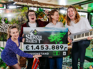 De laatste tussenstand van 3FM Serious Request: €1.453.889,-
