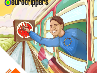 3FM-dj Andres Odijk reist door Europa met vraag: "Lopen Europeanen een beetje warm voor de komende Europese verkiezingen?"