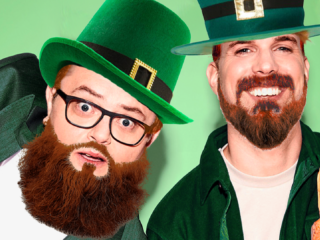 Rob en Wijnand kleuren groen voor St. Patrick's Day