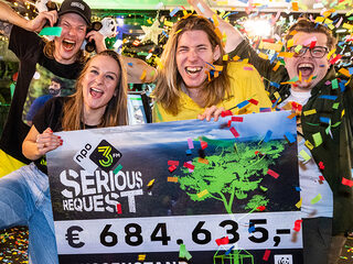 De derde tussenstand van 3FM Serious Request: €684.635,-