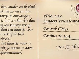 'Kaartje voor een kaartje' met Sander