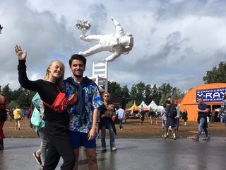 "De tent is een zwembad, maar ik loop erbij alsof het dertig graden is"