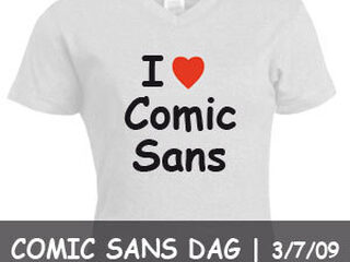 Zalig Comic Sans dag!!!