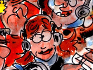 Cartoon dag 3: Koptelefoonconcert