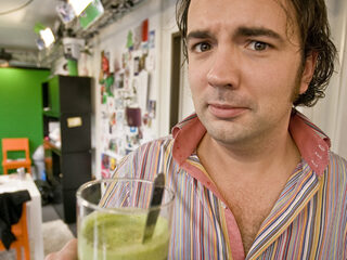 Het mosgroene, zurige sapje is gearriveerd