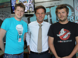Mark Rutte (VVD) was bij Coen en Sander