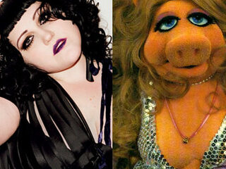 Miss Piggy was groot voorbeeld voor Beth Ditto