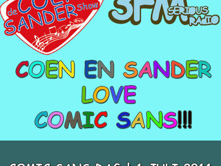 Comic Sans Dag op 3FM