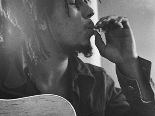 Reggae superstar Bob Marley in de spotlights