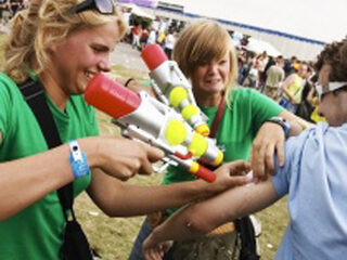 Watergevecht gepland bij de Alpha