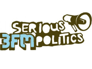 Lijsttrekkers in de studio voor 3FM Serious Politics