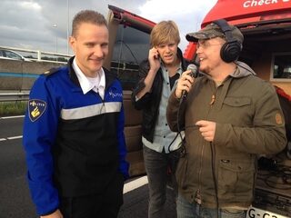 Politie stopt het fileoptreden van Brainpower