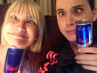 Katy Perry in de studio met Sia