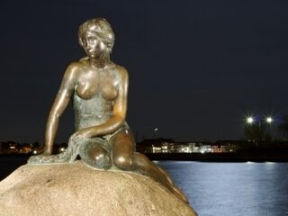 Een plaat met Kopenhagen