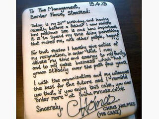 Nooit Grappig: een ontslagroomtaart