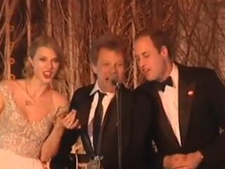 Prins William zingt 'Livin' On A Prayer' met Jon Bon Jovi