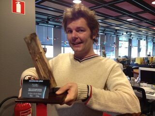 Stem op het Houten Reclameblok 2013