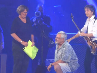 Huwelijksaanzoek bij concert Paul McCartney