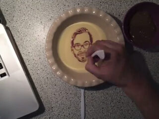 Michiel Veenstra's hoofd in vla