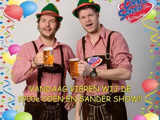 Vandaag de 1900e Coen en Sander Show!