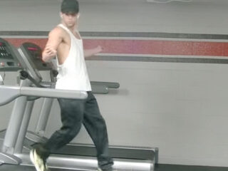 Dansende workout op een loopband