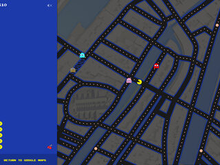 Speel Pac-Man door je eigen stad met Google Maps