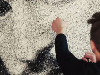 Artiest maakt Justin Timberlake portret met 24 km draad