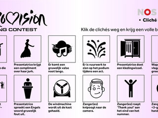 Speel het grote Songfestival-cliché bingospel!