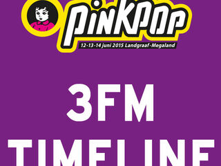 Volg Pinkpop via de 3FM Studio Timeline