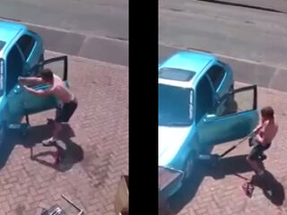 Sexy dansroutine van gast stiekem gefilmd