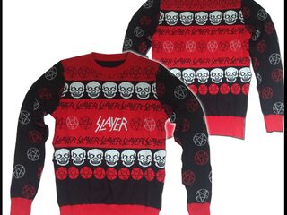 Nieuw en razend populair: de Slayer kersttrui