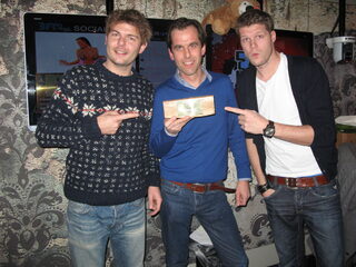 Spa Citron wint Houten Reclame Blok