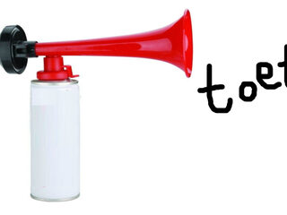 De airhorn is weer helemaal hip and happening