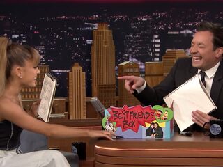 Ariana Grande en Jimmy Fallon zijn BFF