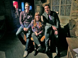 Ik chillde met Fred en George Wemel in Hagrids huisje