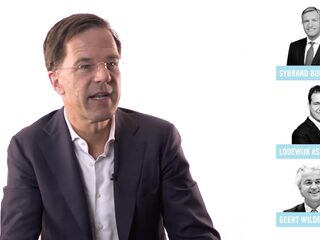 Mark Rutte móet kiezen: bodypainten met Buma, Asscher of Wilders
