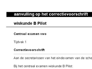 Drie nieuwe aanpassingen vwo-examens